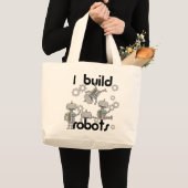 私がロボットを作る ラージトートバッグ (正面(商品))