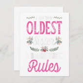 私が一番上だからルールを作る 大きな妹のプレゼント 招待状 (正面/裏面)