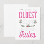 私が一番上だ 私がルールを作る お姉ちゃんがプレゼントを買ってね お兄ちゃん 招待状 (正面/裏面)