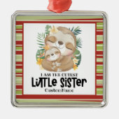 私が一番可愛い妹の可愛いナマケモノカスタム メタルオーナメント (正面)