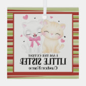私が一番可愛い妹カスタム猫 ガラスオーナメント (裏面)