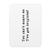 私が三つ子の車の磁石を持って怖がらせ得ることはできない マグネット (縦)