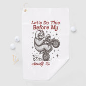 私が不安に陥る前にスロースがこれを行蹴う ゴルフタオル (インサイチュ)