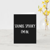 私が不気味おもしろいハロウィーン恋人秋クリーにいるサウンド カード (黄色い花)