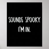 私が不気味おもしろいハロウィーン恋人秋クリーにいるサウンド ポスター (正面)