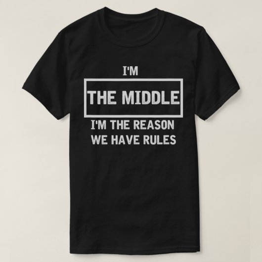 私が中子だからルールがあるんだ Tシャツ (デザイン正面)