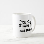 私が中学校を教える私をおびえさせることができません コーヒーマグカップ (正面右)