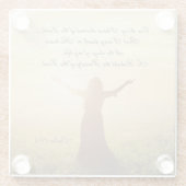 私が主に望んだこと、詩篇27:4、 ガラスコースター (裏面)