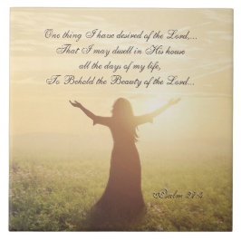 私が主に望んだこと、詩篇27:4、 タイル