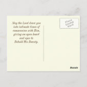 私が主に望んだこと、詩篇27:4、 ポストカード (裏面)