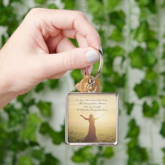 私が主に願ったただひとつのこと、詩篇27:4 キーホルダー (手)