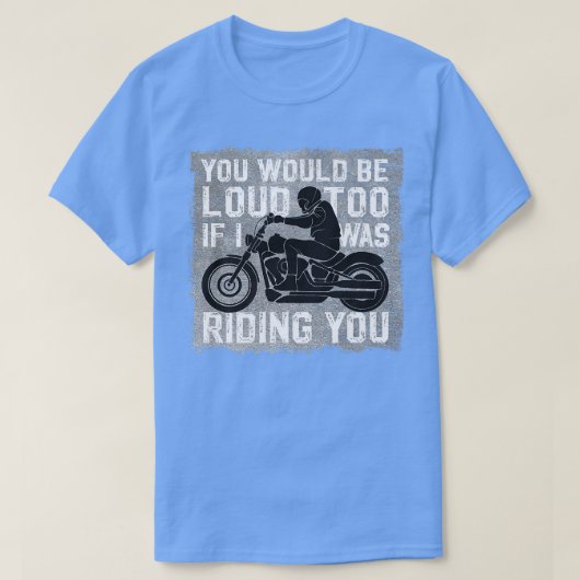 私が乗っていたよもしうに大声でバイクもしくは自転車に乗る人M Tシャツ (デザイン正面)