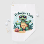 私が亀のハローウィンパーティのふりをする私がAのふりをする ゴルフタオル (インサイチュ)