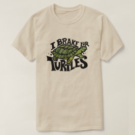 私が亀のブレーキをかける Tシャツ