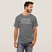 私が予防接種を受けたT型の経済を支援する Tシャツ (正面フル)