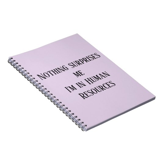私が人事に携わっていることは何も驚かない ノートブック (右側)