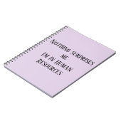 私が人事に携わっていることは何も驚かない ノートブック (左側)