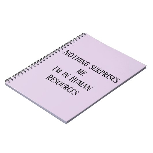 私が人事に携わっていることは何も驚かない ノートブック (左側)