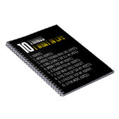 私が人生で望むもの10馬より多くの馬 ノートブック (右側)