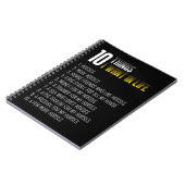 私が人生で望むもの10馬より多くの馬 ノートブック (左側)