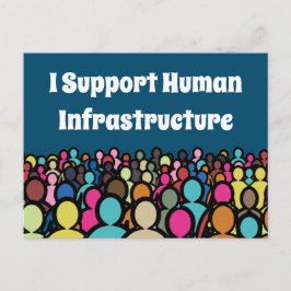 私が人間のインフラを支える ポストカード