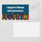 私が人間のインフラを支える 名刺 (正面/裏面)