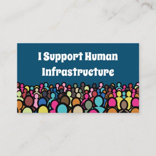 私が人間のインフラを支える 名刺 (正面)