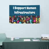 私が人間のインフラを支える 横断幕 (トレードショー)