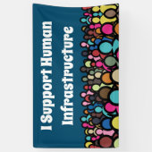 私が人間のインフラを支える 横断幕 (縦)