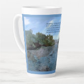 私が今いる感動的人 カフェラテマグ (左アングル)