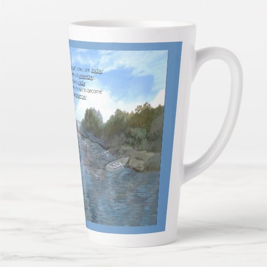 私が今いる感動的人 カフェラテマグ (右)