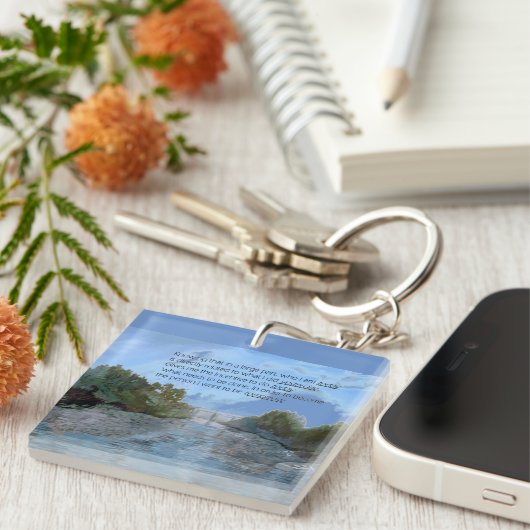 私が今いる感動的人 キーホルダー (正面右)