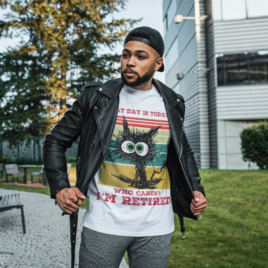 私が今いる猫気には何日退職した Tシャツ