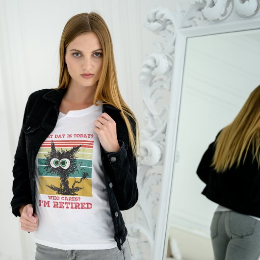 私が今いる猫気には何日退職した Tシャツ