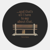 私が今に言わなければならない限りの切り株と切り株 ラウンドシール (正面)