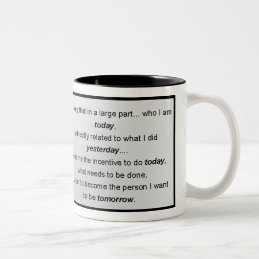 私が今日の聖句である感動的者 ツートーンマグカップ (右)