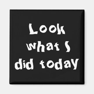 私が今日行った事を見て マグネット