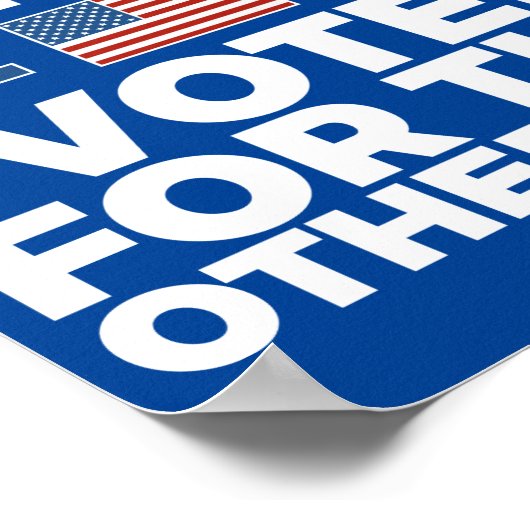 私が他の男に投票したことを責めるな ポスター (角)