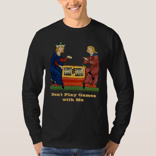 私が付いているゲームをIII遊ばないで下さい Tシャツ (正面)