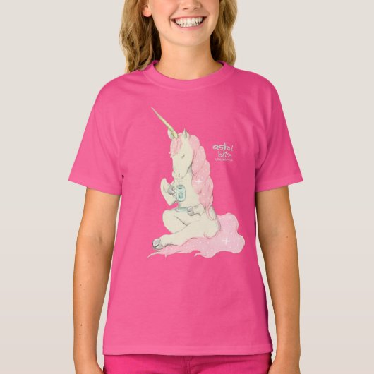 私が付いているコーヒー及び茶をTシャツ食べて下さい Tシャツ (正面)