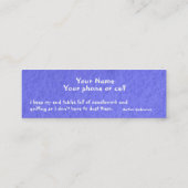 私が付いているニット接触カード コーリングカード (裏面)