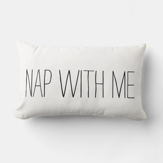 私が付いている昼寝 ランバークッション (正面)