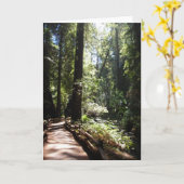 私が付いている歩行 カード (黄色い花)