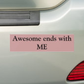 私が付いている素晴らしい端バンパーステッカー バンパーステッカー (車上)