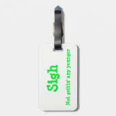 私が付くのを見て下さい ラゲッジタグ (裏面縦)