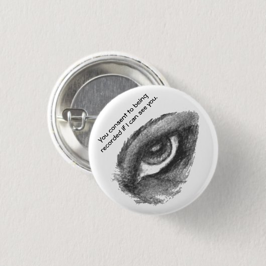 私が会うことができれば記録に承諾します 缶バッジ (正面&裏面)