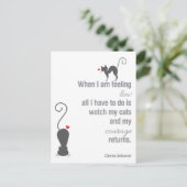 私が低い時感じに – Bukowski - 感動的 ポストカード (スタンド正面)