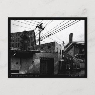 私が住んでいる通りでUrban Digital Collage ポストカード