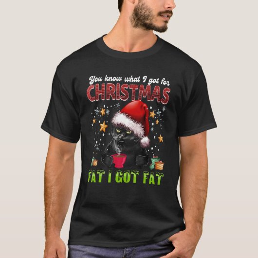私が何のために得知っているFat Caのクリスマスの得脂肪 Tシャツ (正面)