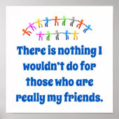 私が何もしない – 友情引用文 ポスター (正面)